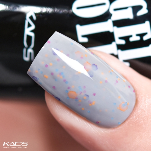 Cheese Gel Nail Polish Grey & Glitters