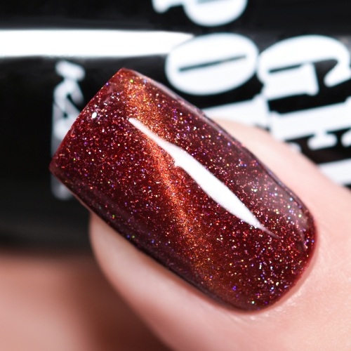 Laser Gel Nail Polish Garnet & Holographic Glitters