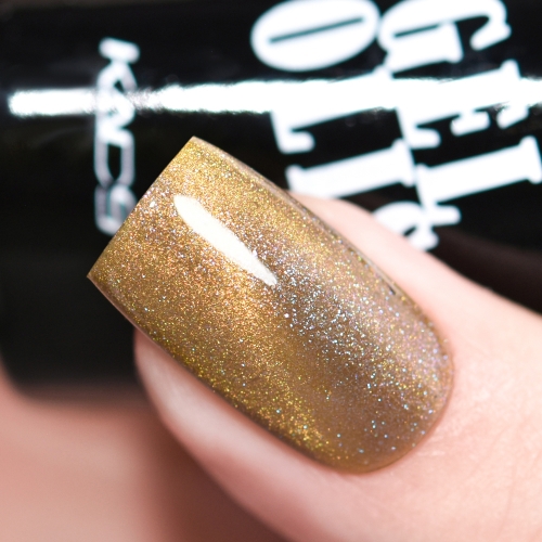 Chameleon Cat Eye Gel Nail Polish Rich Gold