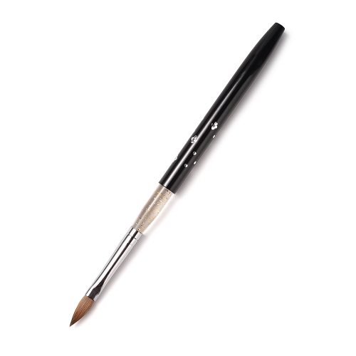 Kolinsky Sable Nail Art Brush Black 6# 430015