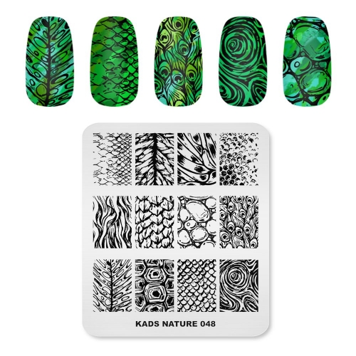 NATURE 048 Nail Stamping Plate Unique Pattern