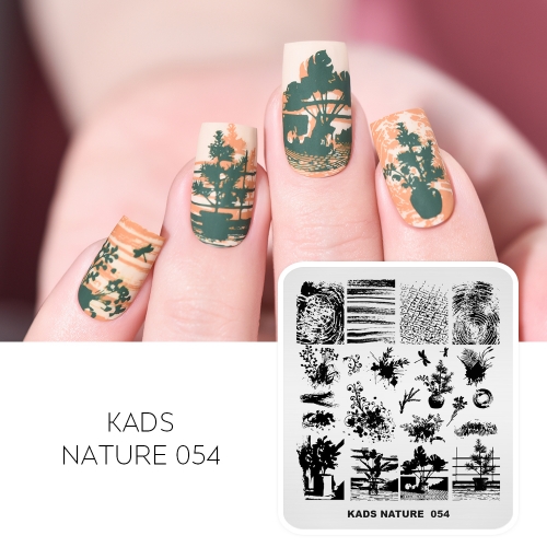 NATURE 054 Nail Stamping Plate Artist Draw