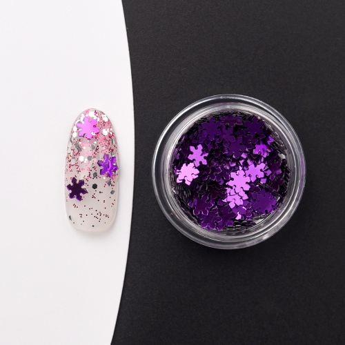 Snowflake Sequin Nail Powder 1Pcs 200063