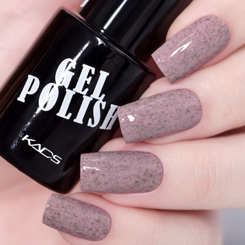 Flake Gel Nail Polish Orchid Earth Brown & Dusty Pink Flakies