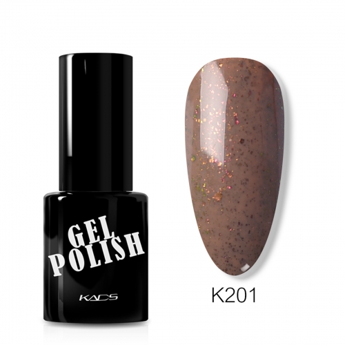 Flake Gel Nail Polish Brown