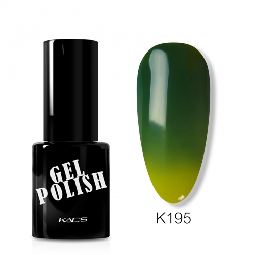 Thermal Gel Nail Polish Yellow & Green