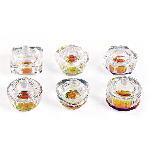 KADS Nail Art Glass Jars Color Dappen Dish 410153