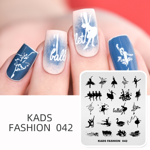 FASHION 042 Nail Stamping Plate Ballet