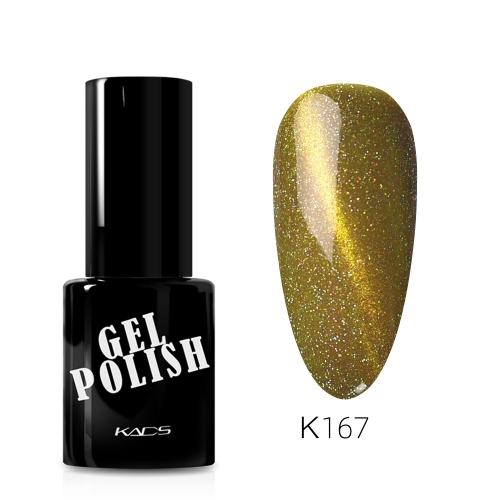 Laser Gel Nail Polish Old Golden & Holographic Glitters