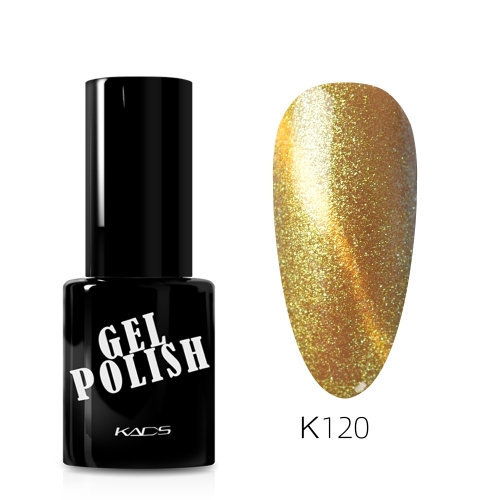 Chameleon Cat Eye Gel Nail Polish Golden