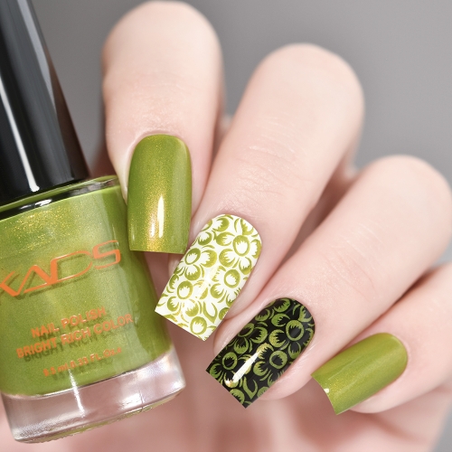 Nail Stamp Polish 9.5ml Pearly Yellow Green