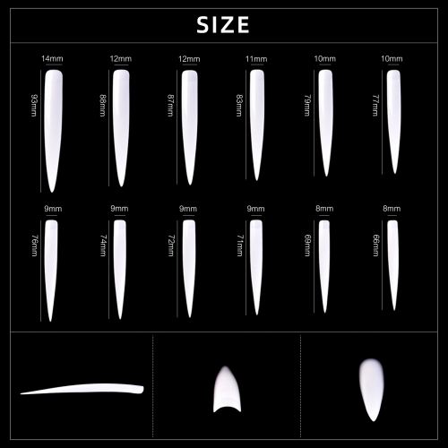 Long Nail Tips 500016