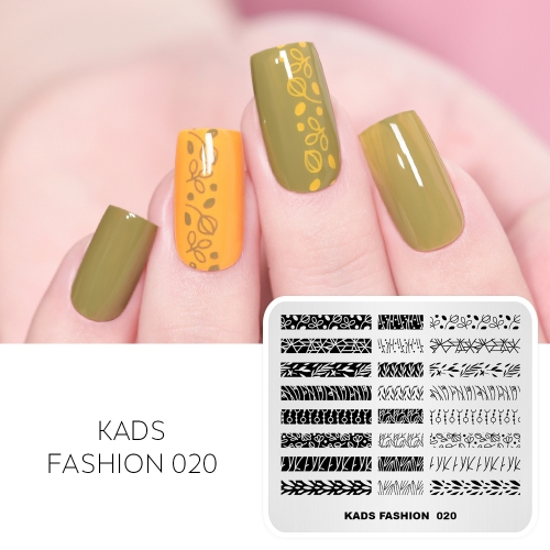 FASHION 020 Nail Stamping Plate Plant