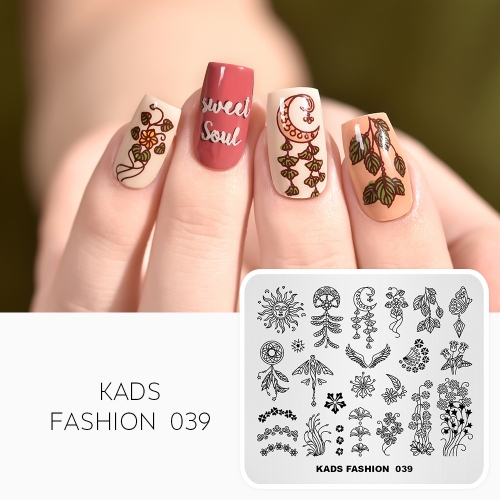 FASHION 039 Nail Stamping Plate Dreamcatcher