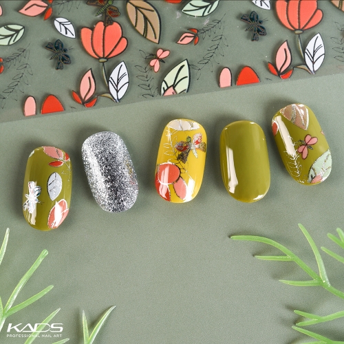 Nail Art Transfer Sticker 20 Floral Print 200135