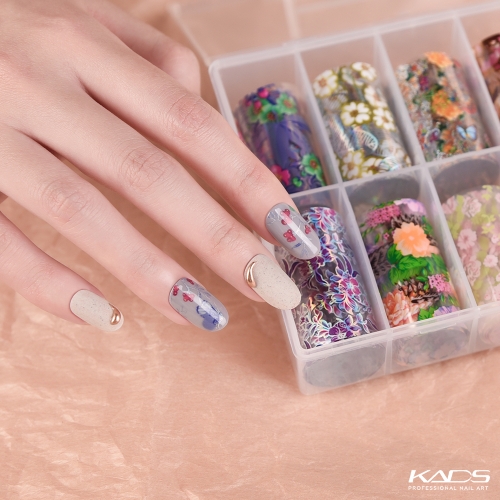 Nail Art Transfer Sticker 19 Floral Embroidery 200135