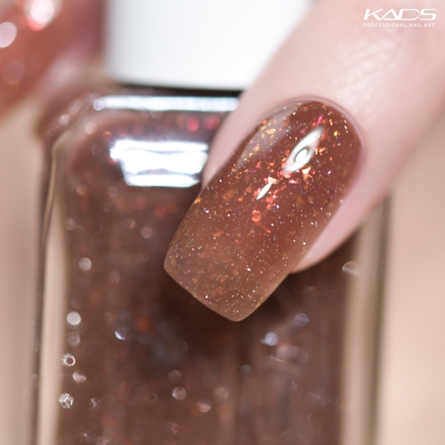 Chestnut Tea Nail Polish Flakies & Reflective Glitters