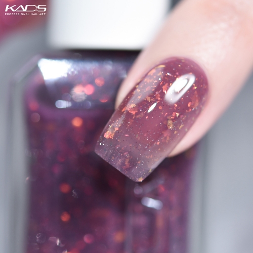 Grape Jam Nail Polish Flakies & Reflective Glitters