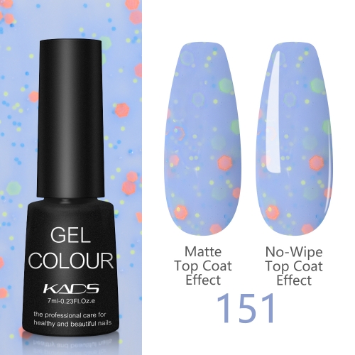 Cheese Gel Nail Polish Blue & Chunk · Small Glitters