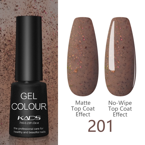 Flake Gel Nail Polish Brown