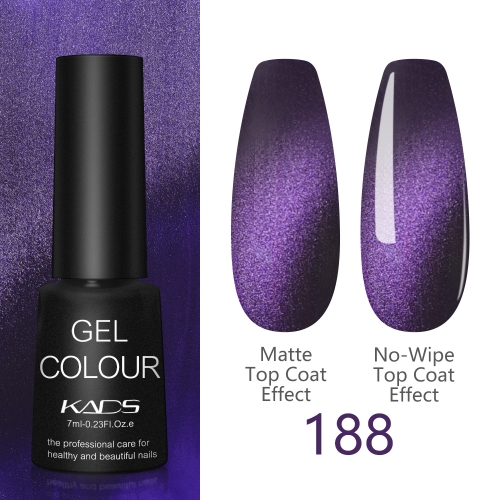 Meteorite Wide Cat Eye UV Nail Gel Polish Purple Rain