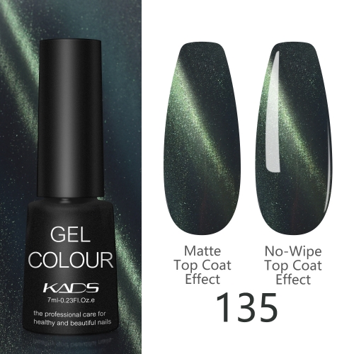 3D Cat Eye Gel Nail Polish Forest Green