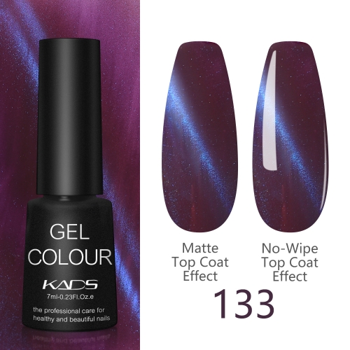 3D Cat Eye Gel Nail Polish Deep Purple