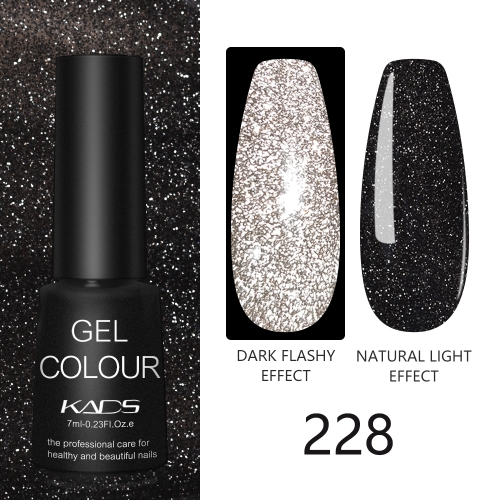 Reflective Glitter Gel Midnight Black Glitters