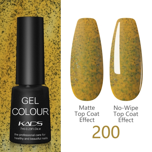 Flake Gel Nail Polish Turmeric