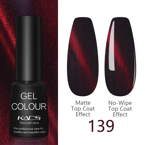 3D Cat Eye Gel Nail Polish Luxury Bronze Red