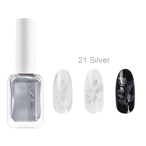 Nail Stamp Polish 21 Silver 11ml New Bottle