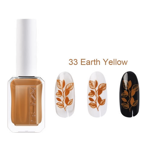 Nail Stamp Polish 33 Earth Yellow 11ml New Bottle