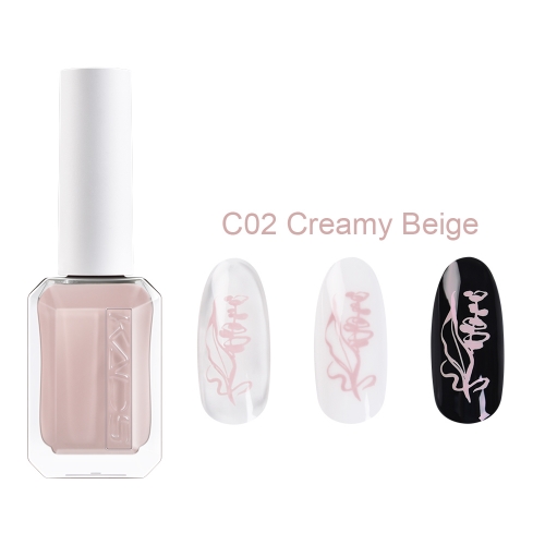 Nail Stamp Polish C02 Creamy Beige 11ml New Bottle