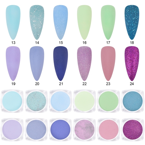 Acrylic Nail Powder Set 12 Colors - Cool Tone 200173