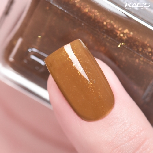 Caramel Hazelnut Nail Polish Gold Glitters