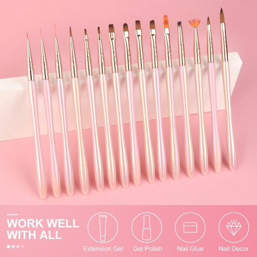 Gel Nail Brush Set 15pcs 430090