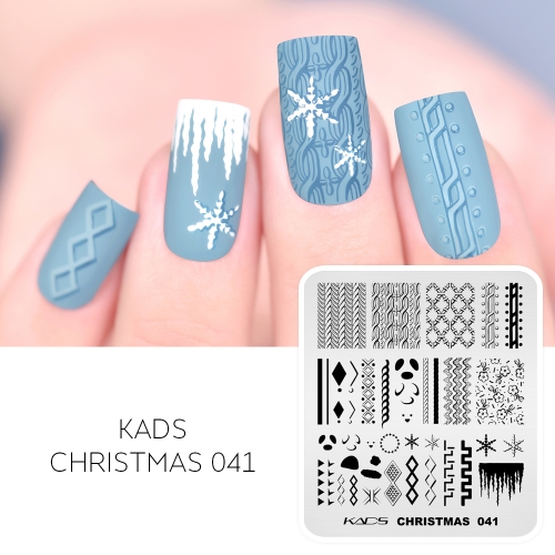 Christmas 041 Nail Stamping Plate Knitting Patterns and Sweater Designs