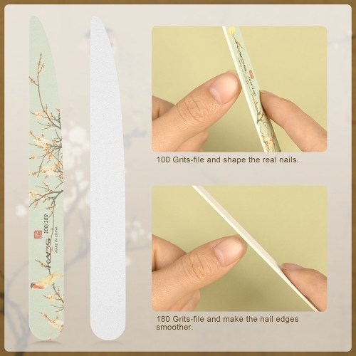 100/180 Grits Slim Wooden Nail File 440022