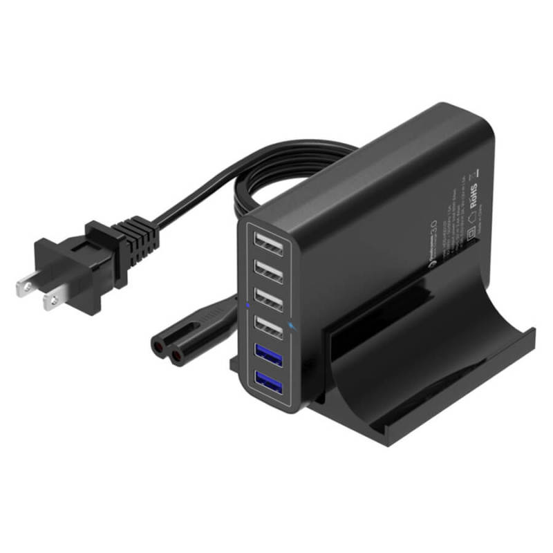 60W Multiple cell phone charge station 6 USB type A port