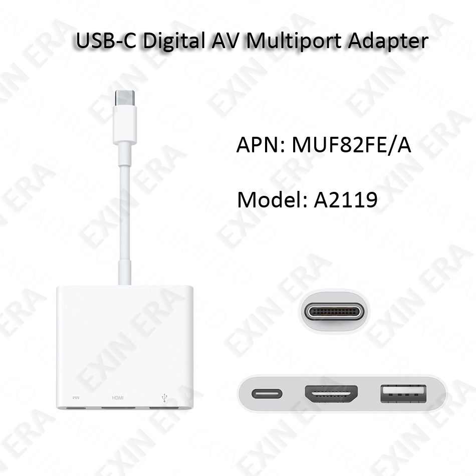 Apple USB-C Digital AV Multiport Adapter MUF82AM/A  A2119 New Model