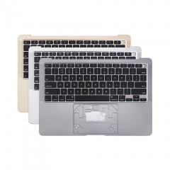 US English Grey Silver Gold Color 661-15386 661-15387 661-15388 for Apple Macbook Air Retina 13" A2179 Chassis Palmrest Top Case with Keyboard and Backlit 2020 Year