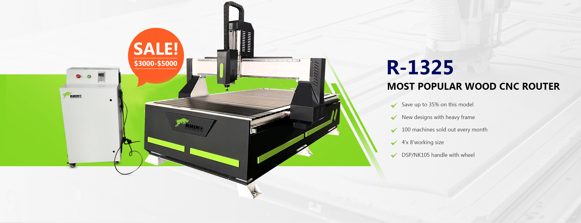 Wood CNC Router 4X8ft R-1325