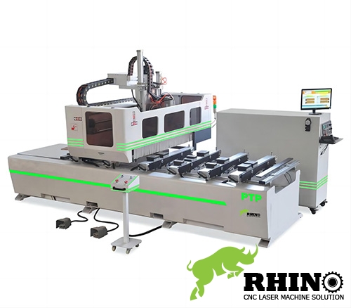 Automatic PTP Wood CNC Router with Side Drilling and Saw