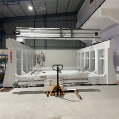 Large Gantry Moving ATC 3D 5 Axis CNC Milling Machine Robot CNC Router for Wood Stone Marble Foam Mold Statue Carving