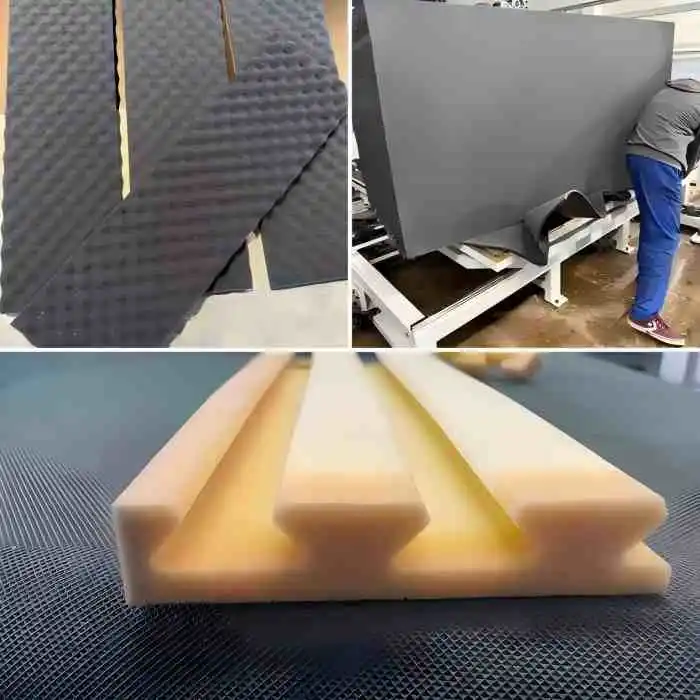 Polyurethane Foam Cutting Sample by Saw Wire