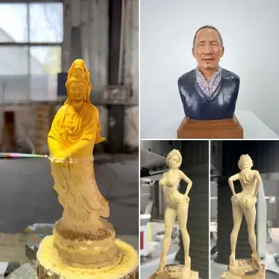 Vertical Figure Sculpture Model