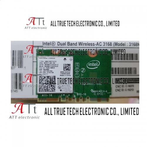 Intel 3168.NGWG,944884 Bluetooth 5 802.11ac Wireless LAN Half Mini PCI-E Card 3168.NGWG DC 21+ In Stocks