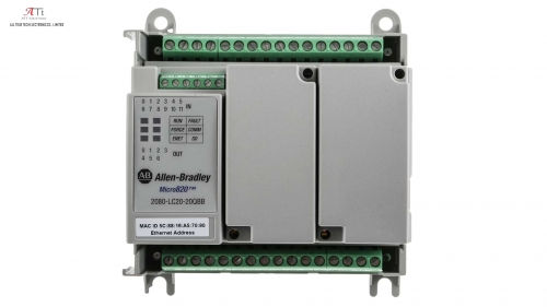 Allen Bradley Micro820 Series PLC CPU for Use with Bulletin 2080, Relay Output, 12-Input