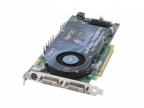 VCG7800XXWB PNY GeForce 7800 GTX 256MB 256-Bit GDDR3 PCI Express x16 Dual DVI/ HDTV Out/ SLI Support Video Graphics Card