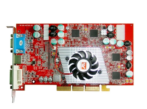 109-A07500-00 ATI Radeon 9800PRO 128MB DDR AGP 8x DVI/ VGA TV-out Video Graphics Card (Refurbished)